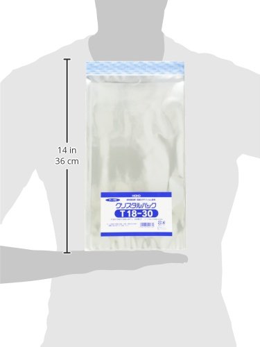 Amazon.co.jp: ヘイコー 透明 OPP袋 クリスタルパック テープ付 18